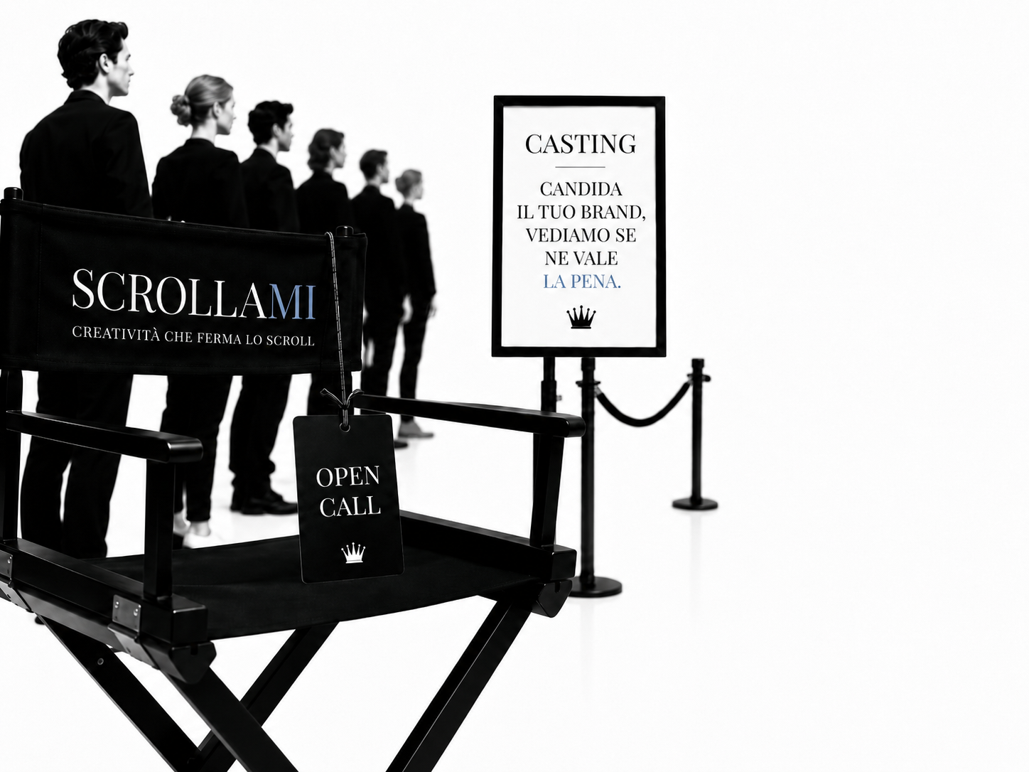 Casting Scrollami per la selezione dei brand